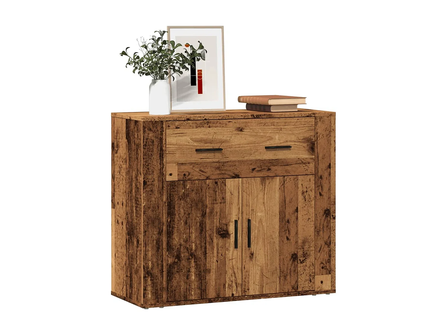 Credenza Legno Vecchio 80x33x70 cm in Truciolato