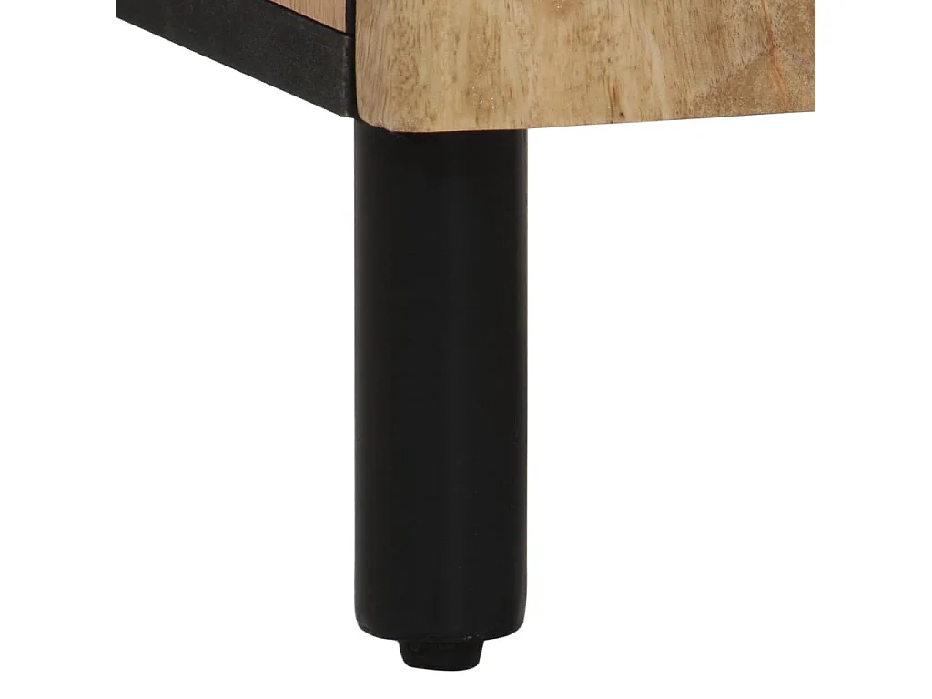 Armoire latérale 40x33x75 cm bois massif de manguier