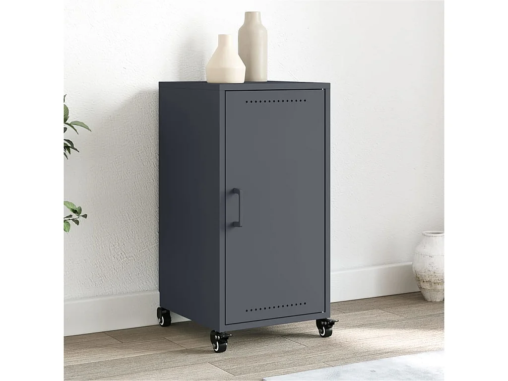 Buffet anthracite 36x39x72 cm acier