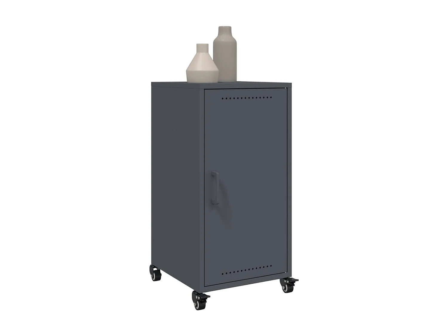 Buffet anthracite 36x39x72 cm acier