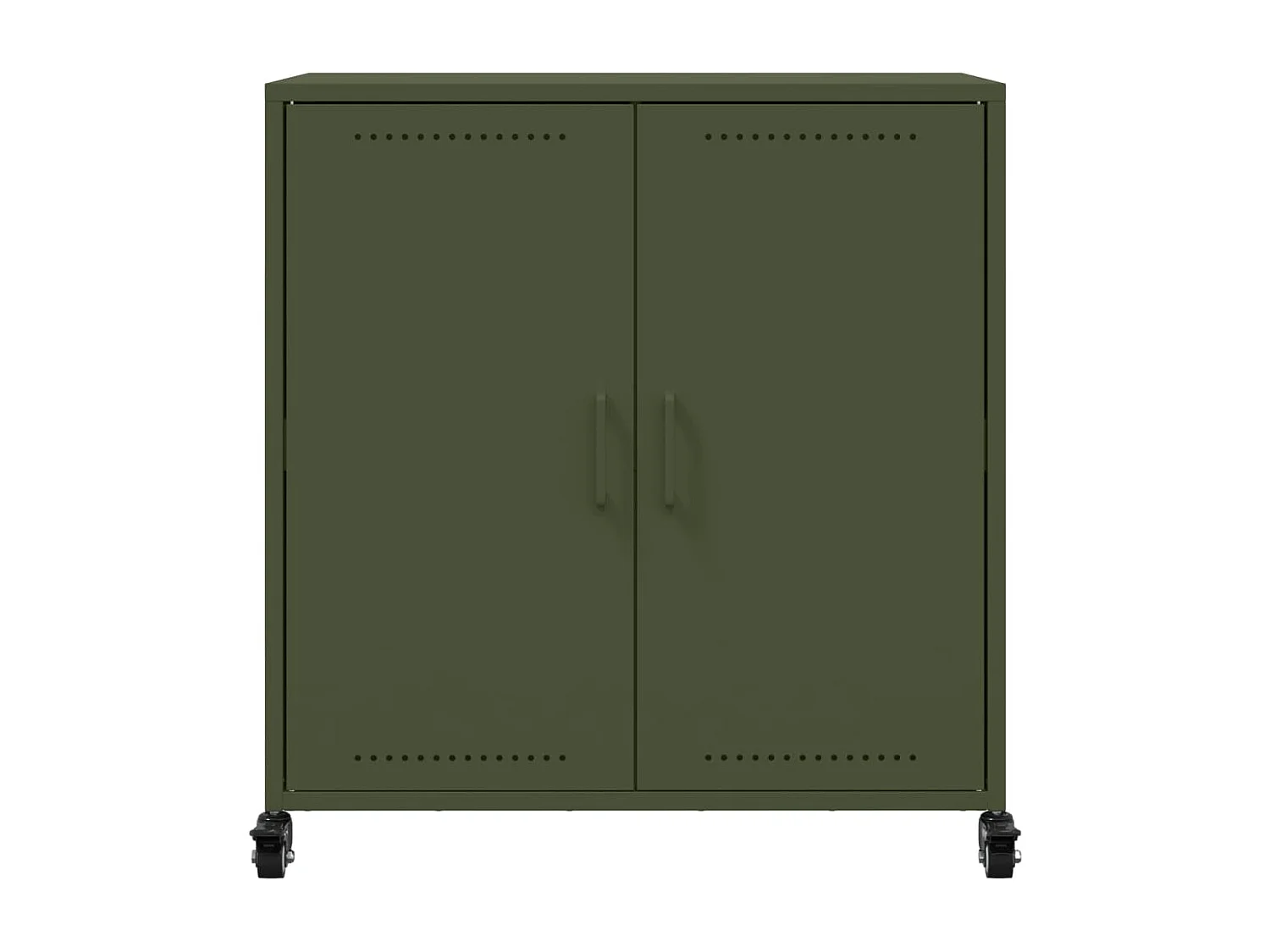 Aparador 68,5x39x72 cm aço verde-azeitona