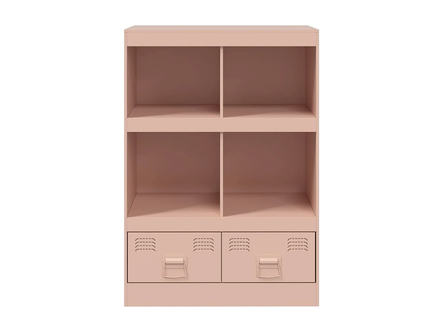 Aparador alto 67x39x95 cm aço rosa