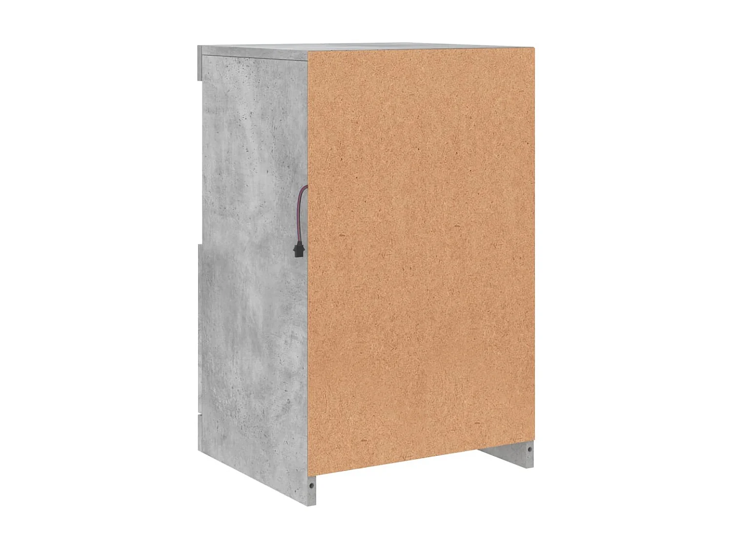 Credenza con Luci LED Grigio Cemento 41x37x67 cm