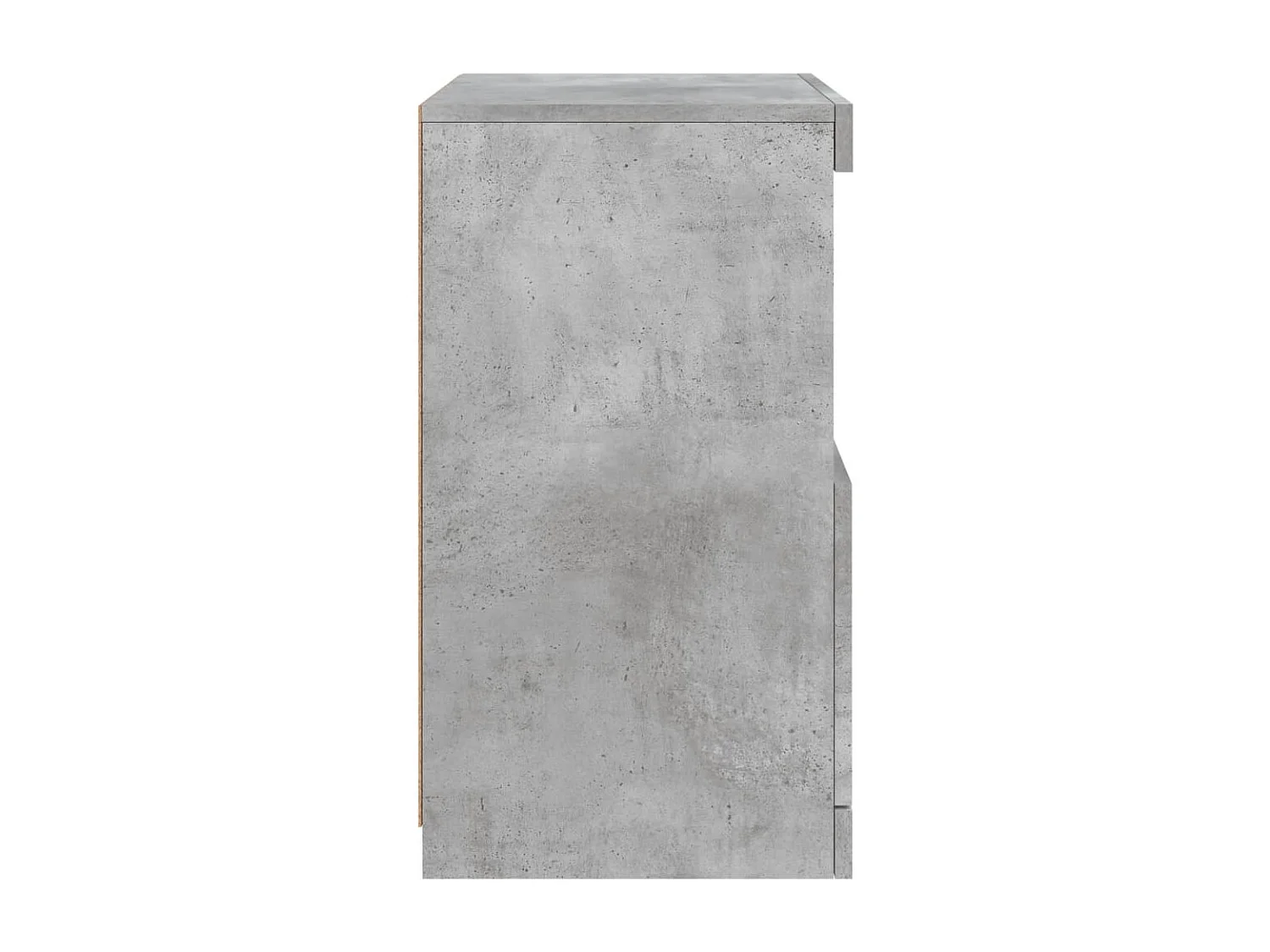 Buffet avec lumières LED gris béton 41x37x67 cm