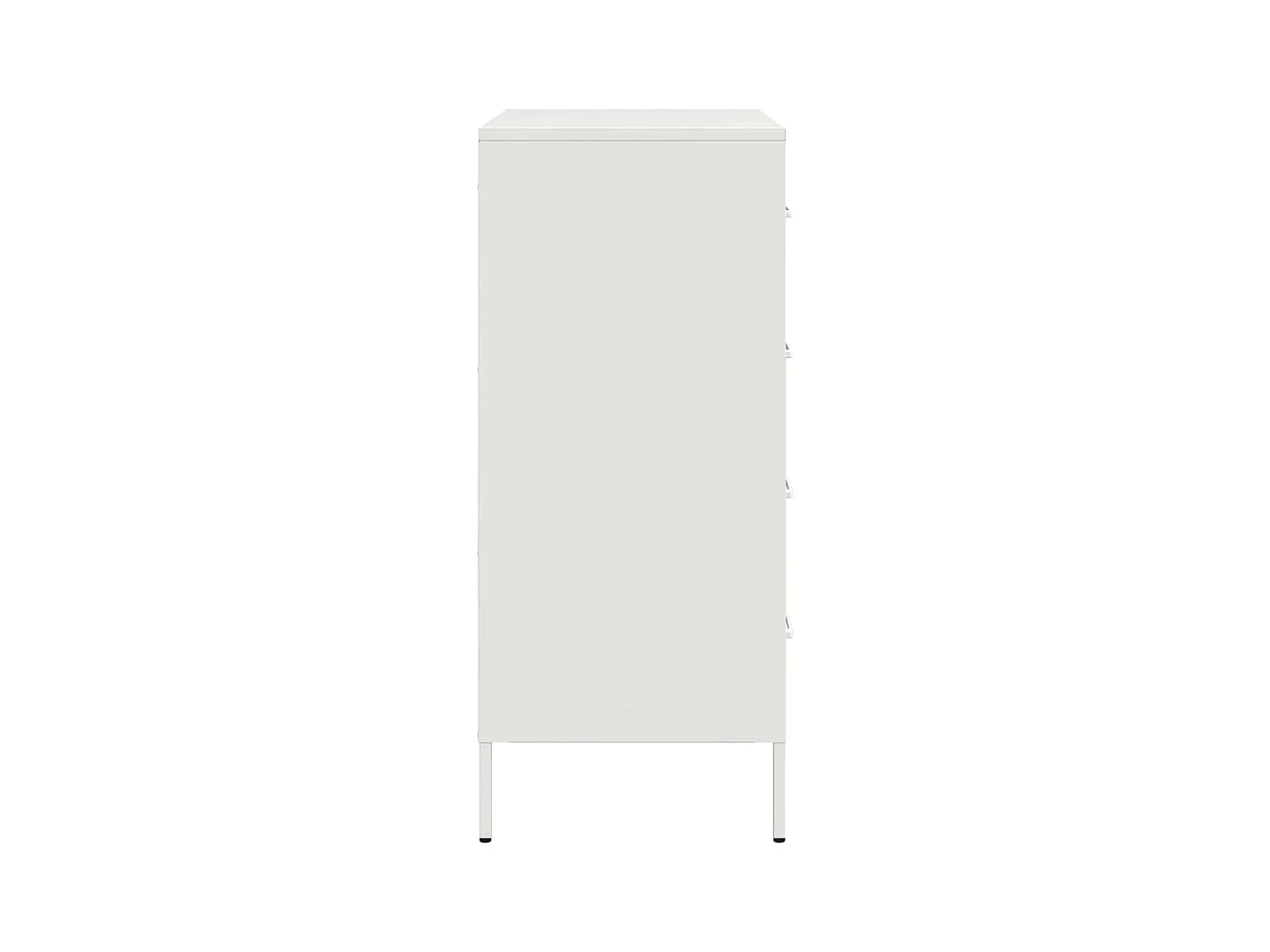 Buffet blanc 68x39x89 cm acier