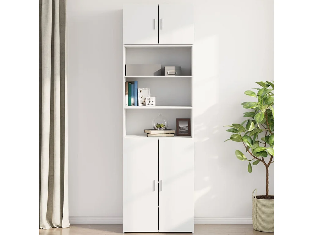 Armoire murale blanc 70x42,5x40 cm bois d'ingénierie