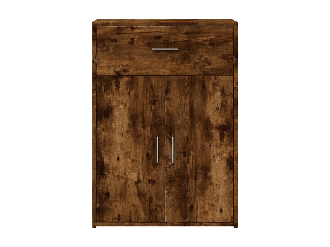 Dressoir 60x30x84 cm bewerkt hout gerookt eikenkleurig