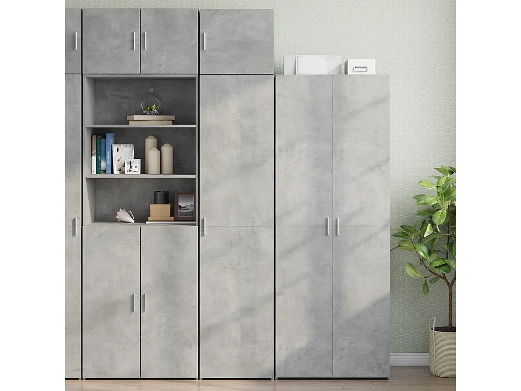 Armoire murale gris béton 45x42,5x40 cm bois d'ingénierie