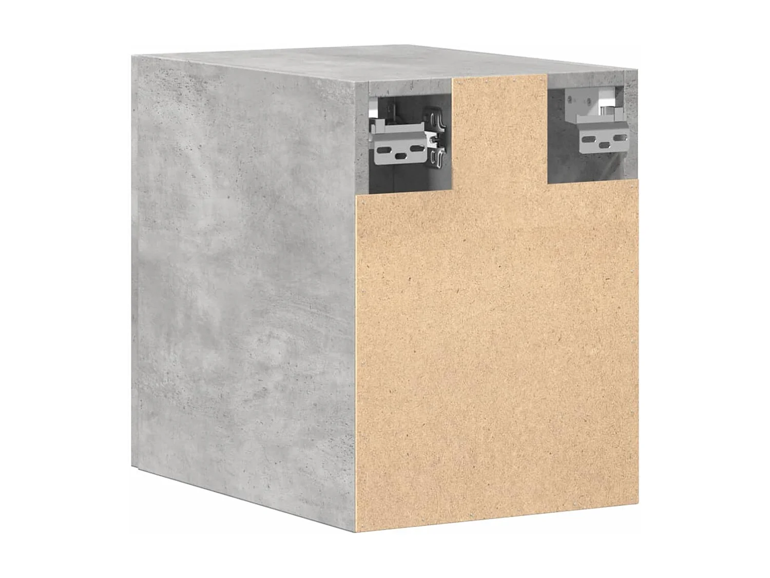 Mobile a Parete Grigio Cemento 30x42,5x40 cm Legno Multistrato