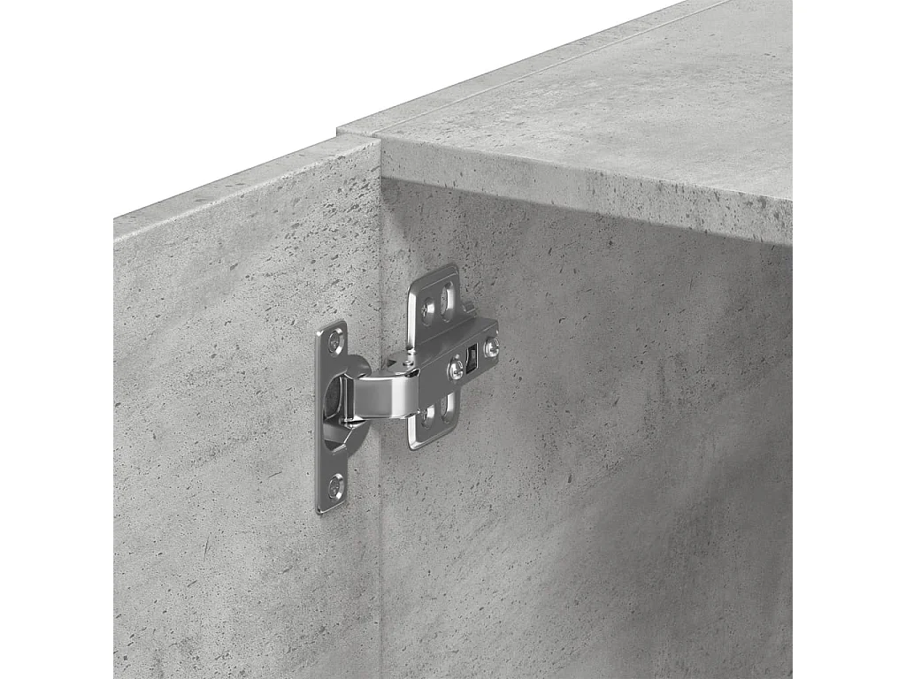 Mobile a Parete Grigio Cemento 30x42,5x40 cm Legno Multistrato