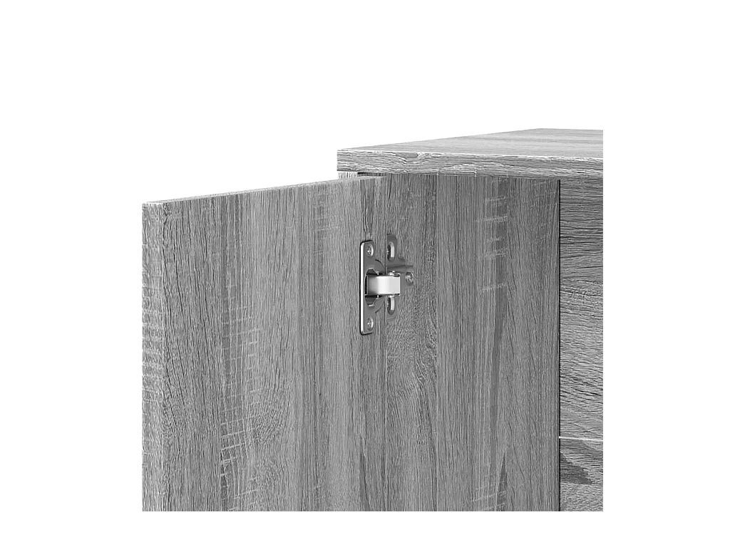 Sideboards 2 Stk. Grau Sonoma-Eiche 60x31x70 cm Holzwerkstoff