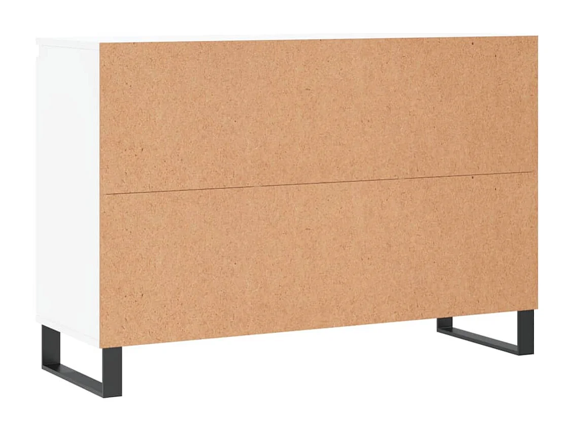 Buffet blanc 104x35x70 cm bois d'ingénierie