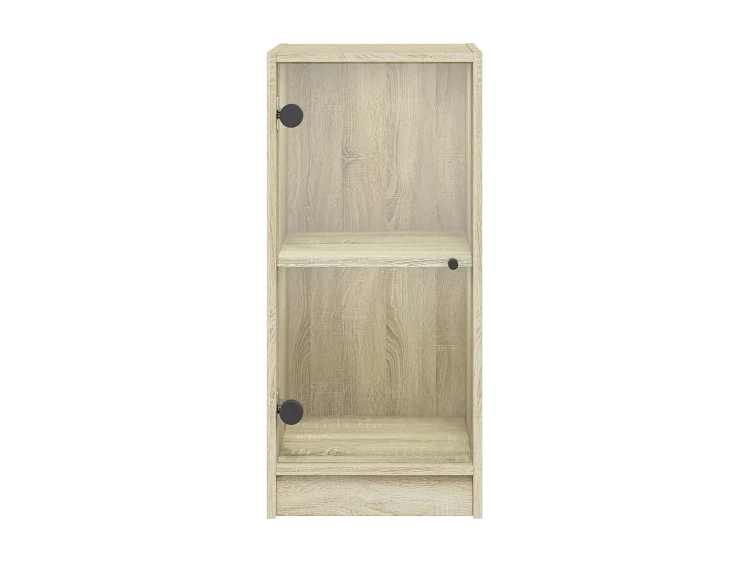 Mobile con Ante in Vetro Rovere Sonoma 35x37x75,5 cm