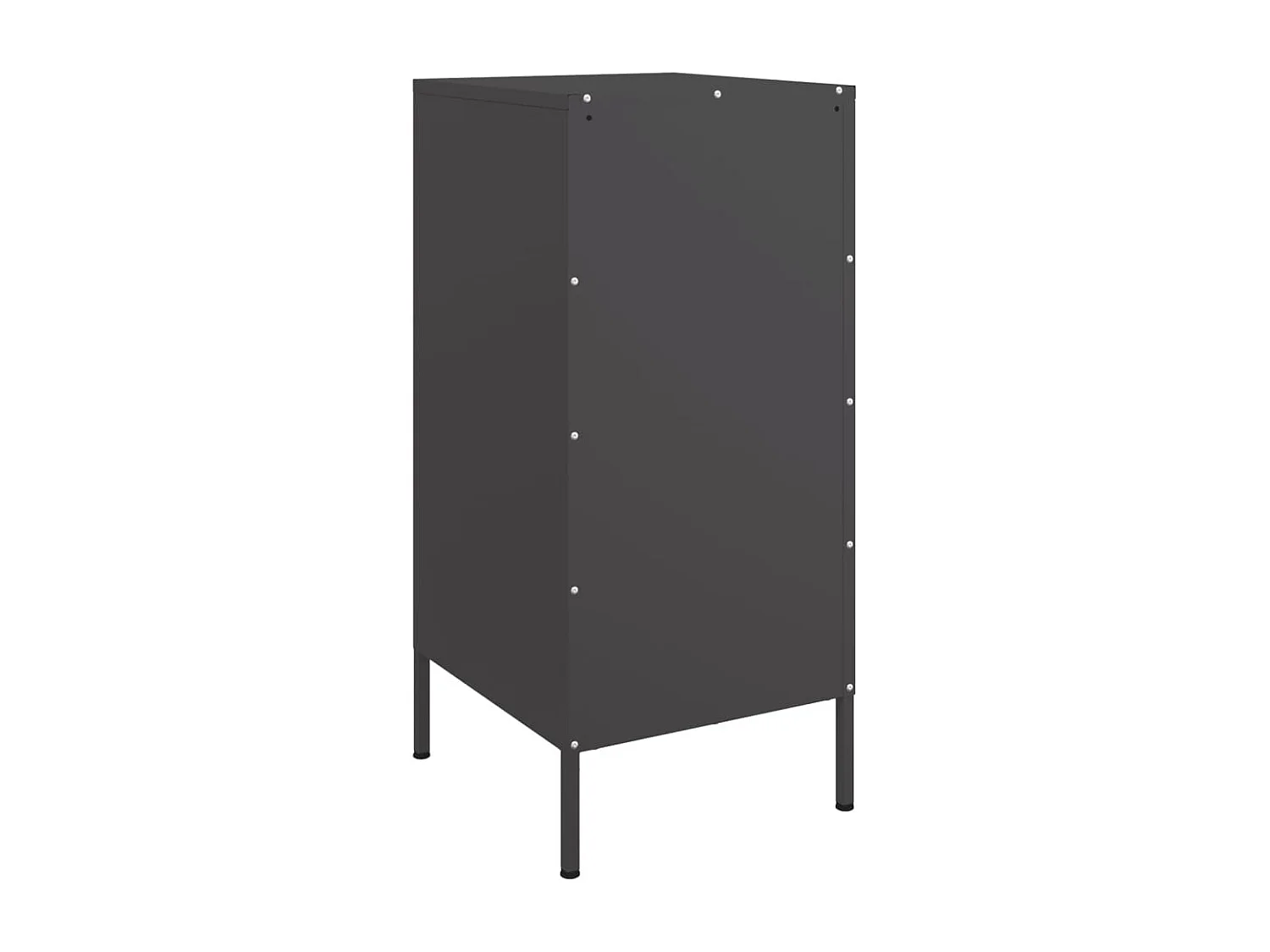 Aparador 36x39x79 cm aço preto