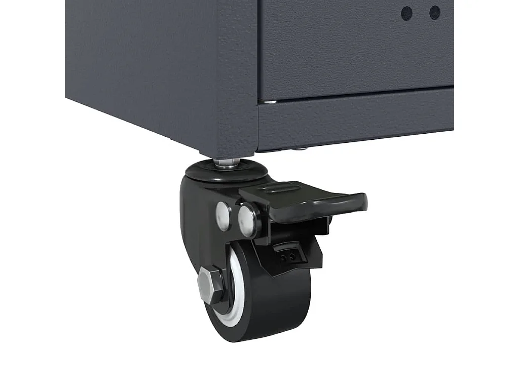 Buffet anthracite 100,5x39x72 cm acier