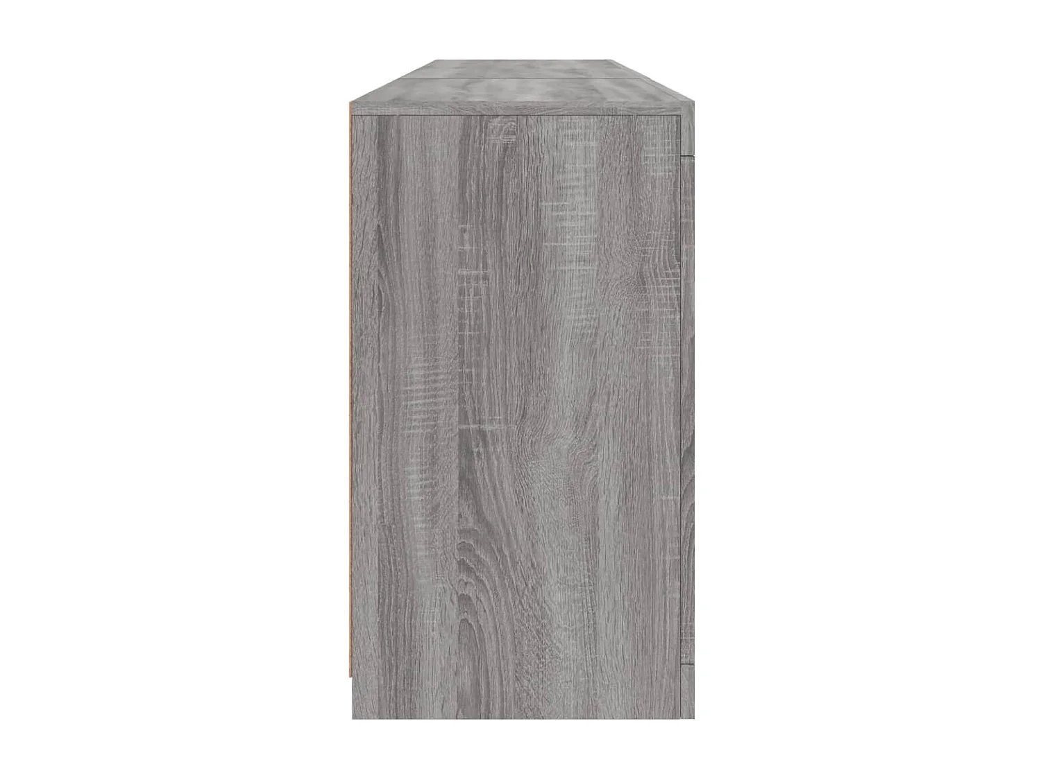 Aparador com luzes LED 162x37x67 cm cinzento sonoma