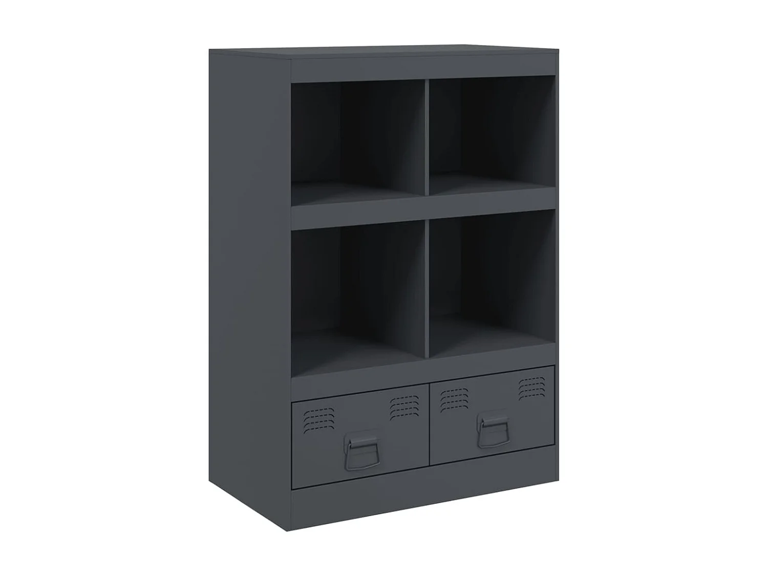 Buffet haut anthracite 67x39x95 cm acier