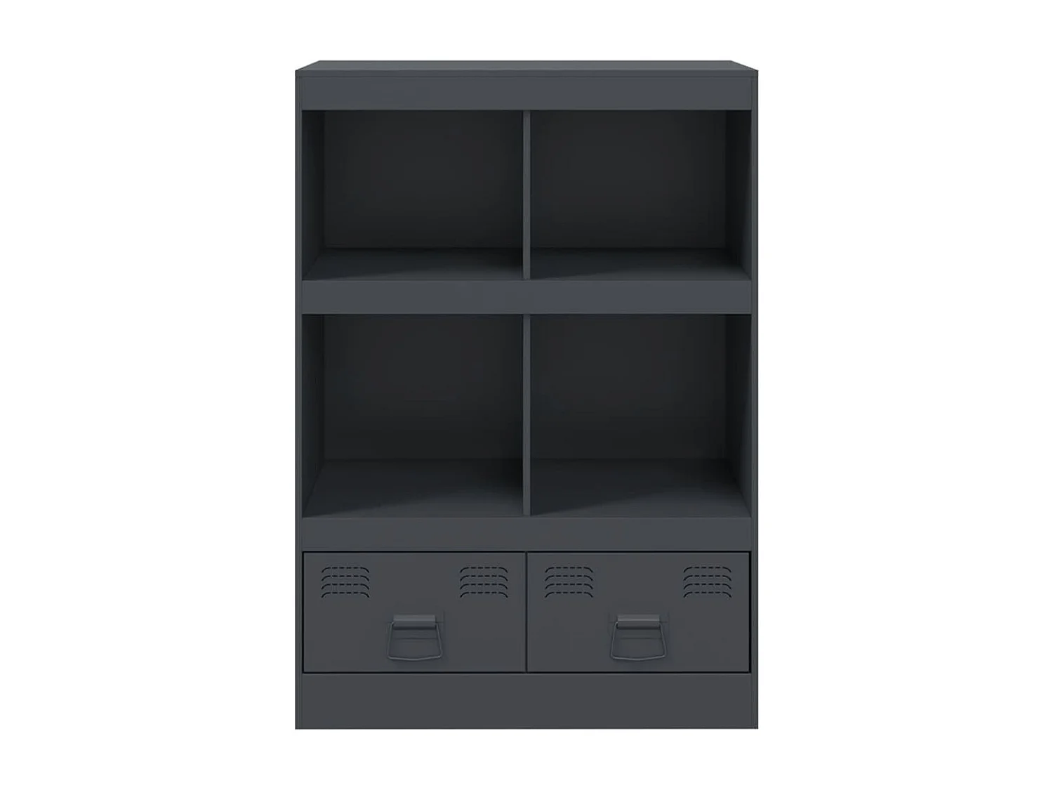 Buffet haut anthracite 67x39x95 cm acier