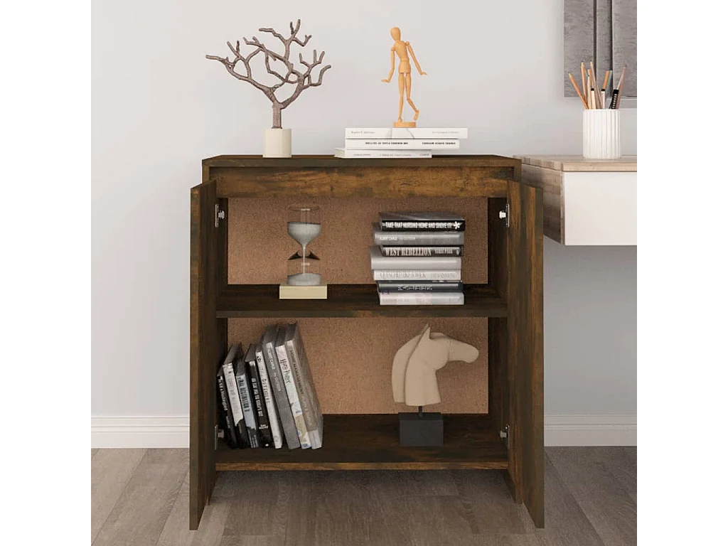 Sideboard Räuchereiche 70x41x75 cm Holzwerkstoff