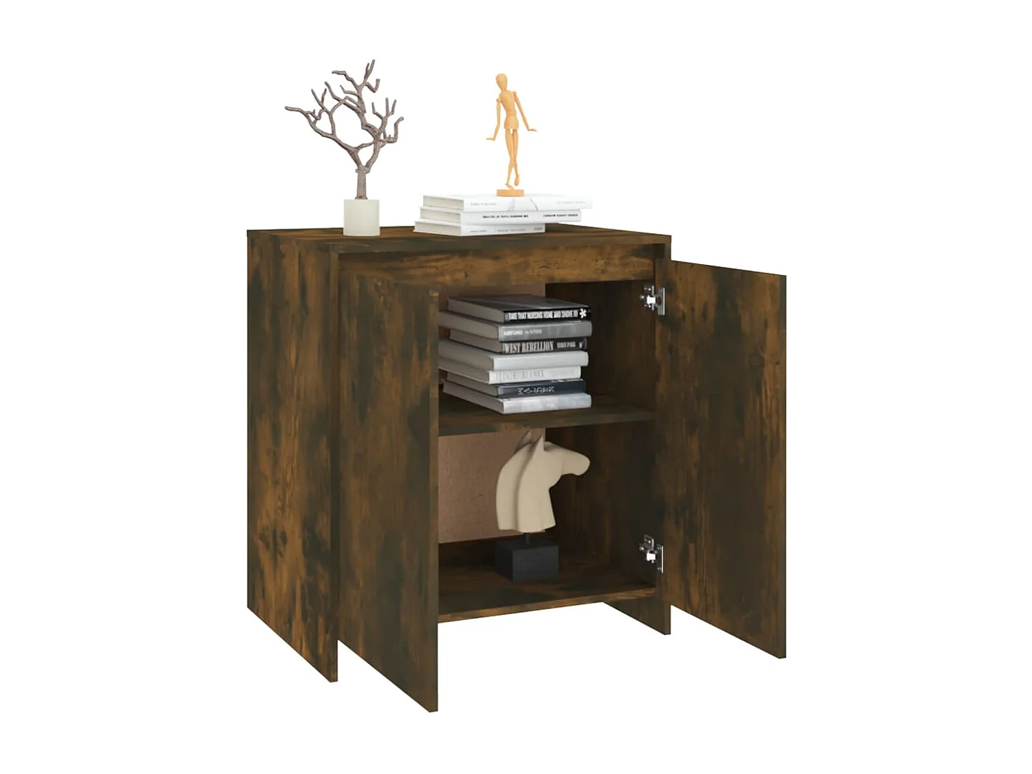 Sideboard Räuchereiche 70x41x75 cm Holzwerkstoff