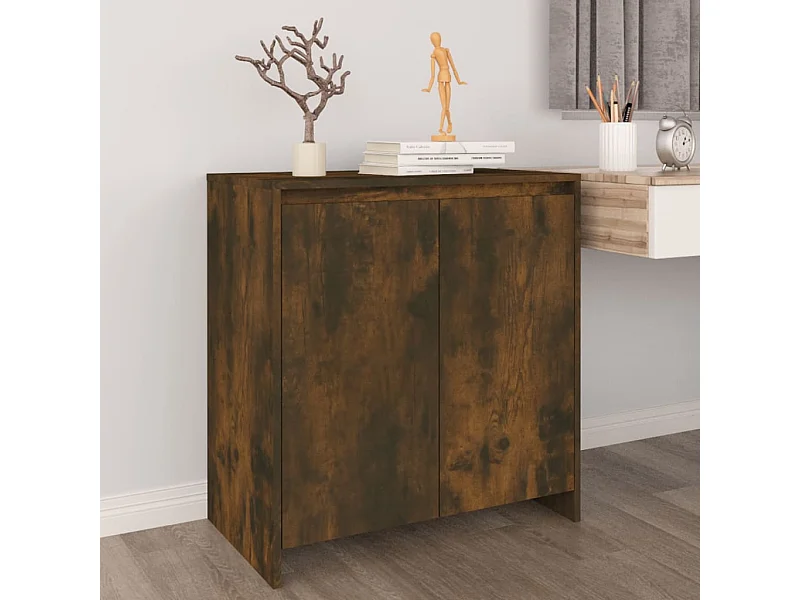 Buffet Chêne fumé 70x41x75 cm Bois d'ingénierie