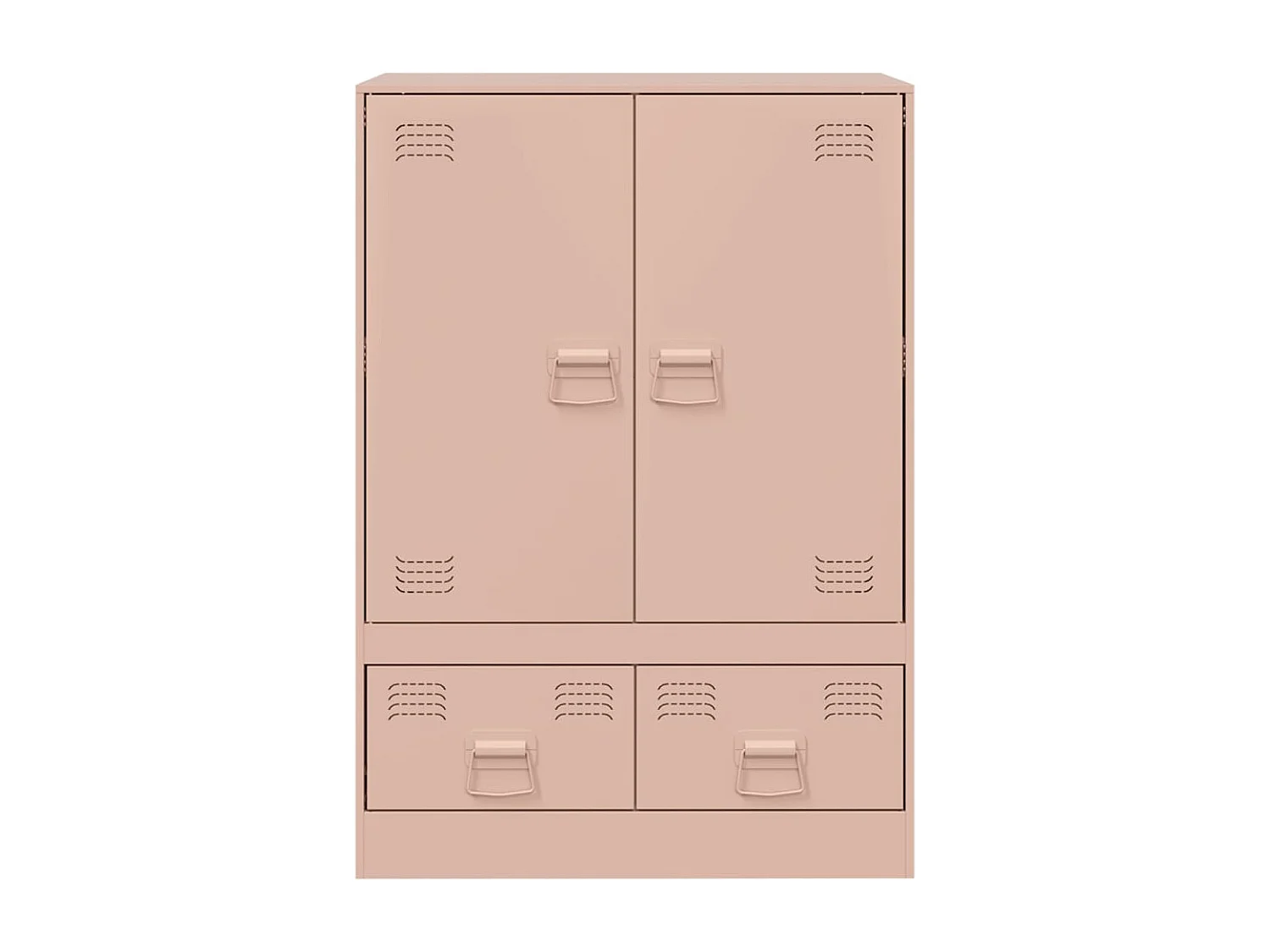 Buffet haut rose 67x39x95 cm acier