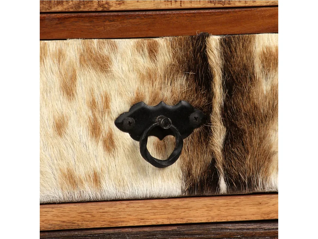 Aparador em madeira de sheesham maciça 50x30x86 cm