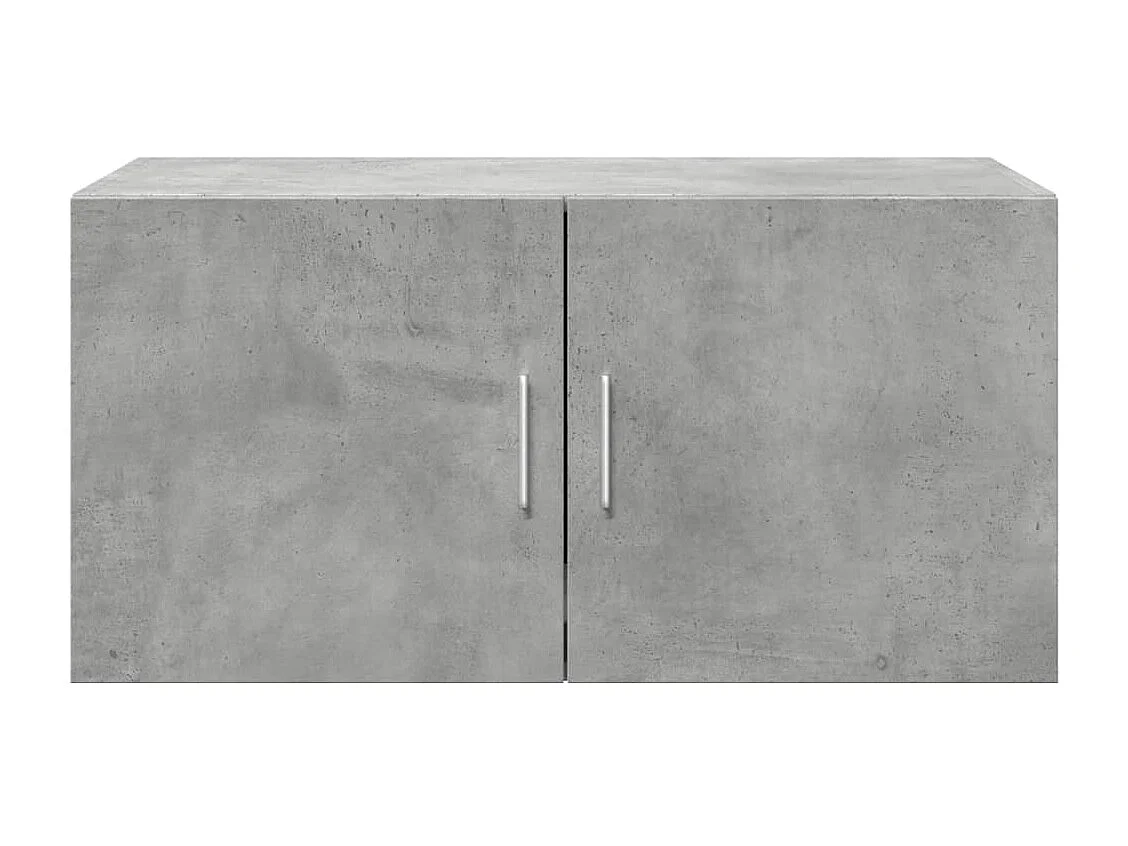 Mobile a Parete Grigio Cemento 80x42,5x40 cm Legno Multistrato