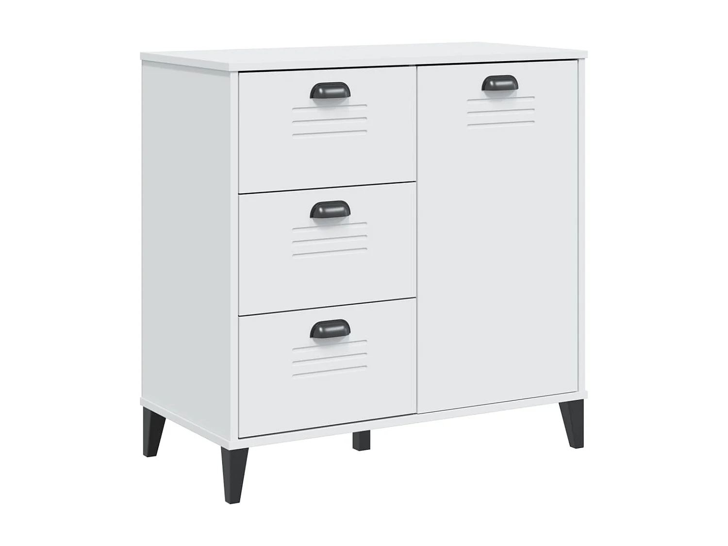 Credenza VIKEN Bianca 80x40x80 cm in Legno Multistrato