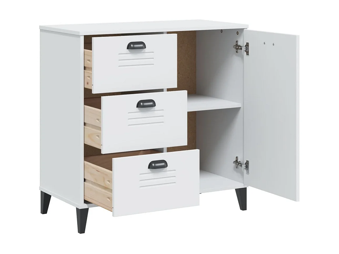 Aparador VIKEN 80x40x80 cm derivados de madeira branco