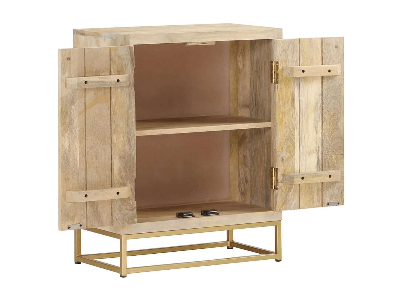 Sideboard mit 2 Türen 55x30x70 cm Massivholz Mango