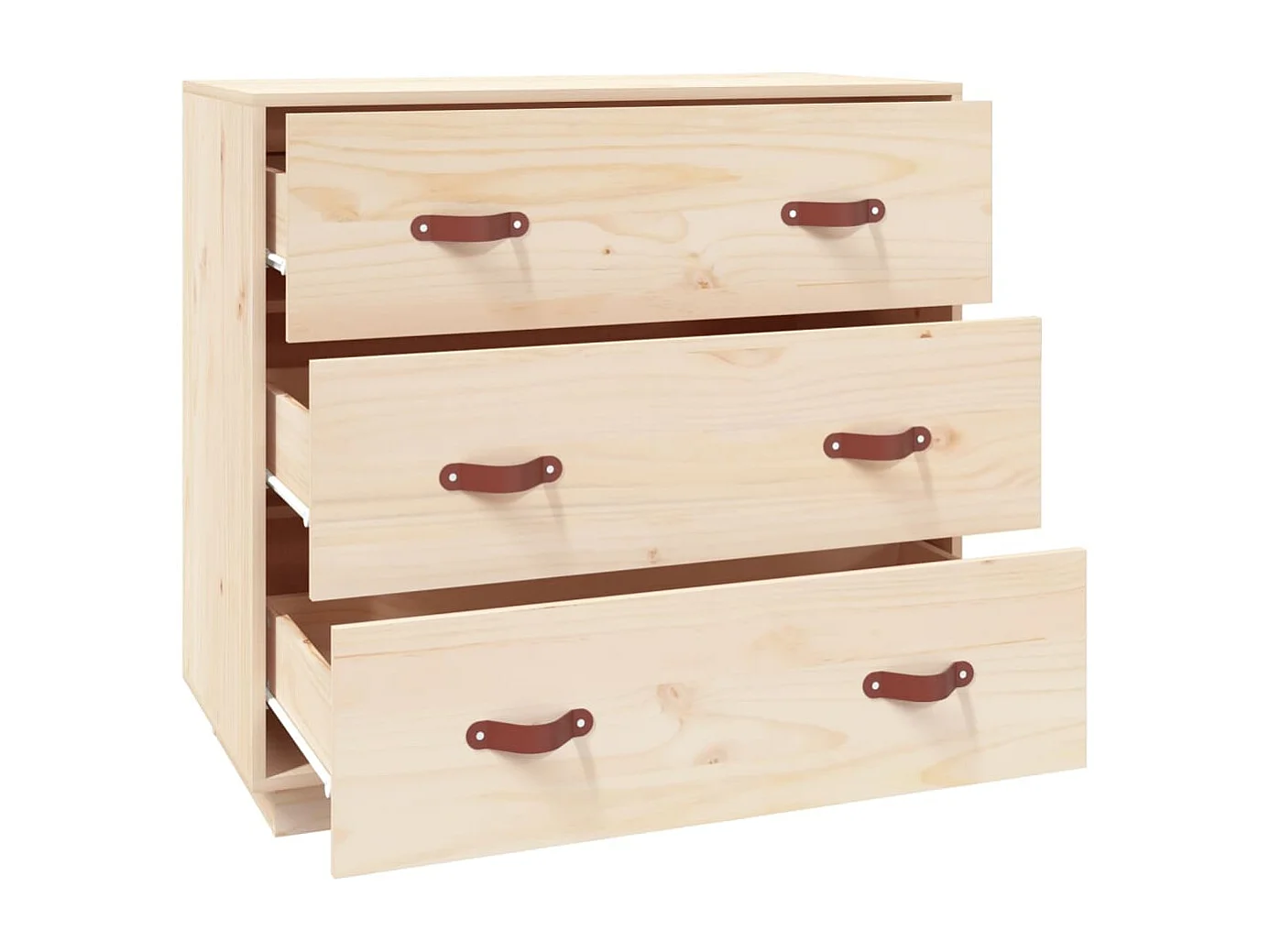 Credenza 80x40x75 cm in Legno Massello di Pino