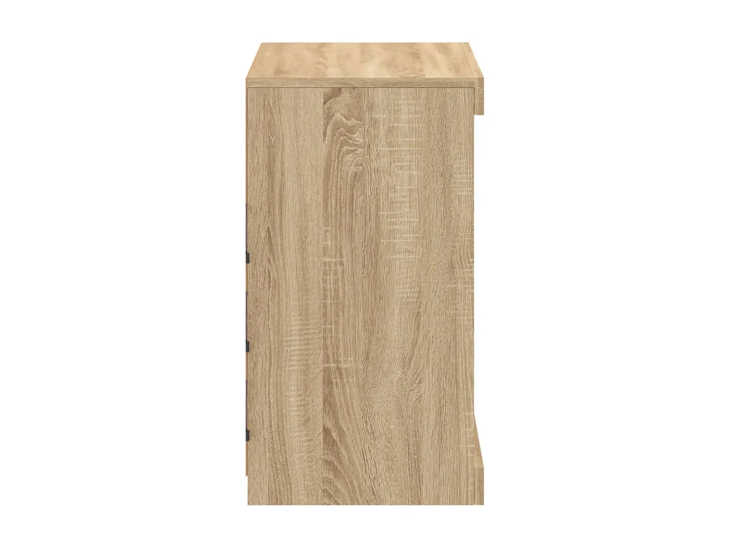 Aparador con luces LED roble Sonoma 60,5x37x67 cm