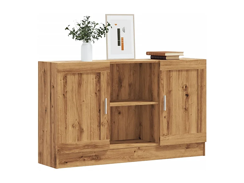 Aparador de madera de ingeniería roble artisan 120x30,5x70 cm
