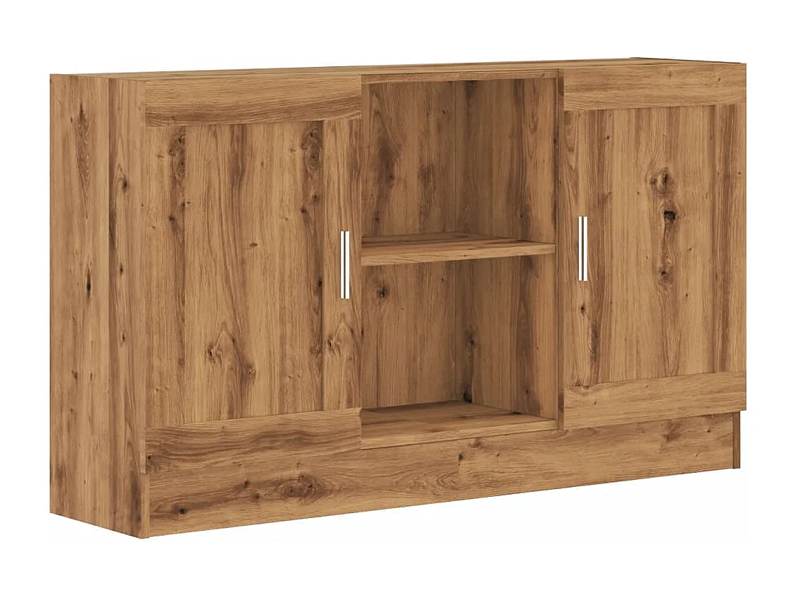 Buffet chêne artisanal 120x30,5x70 cm bois d'ingénierie
