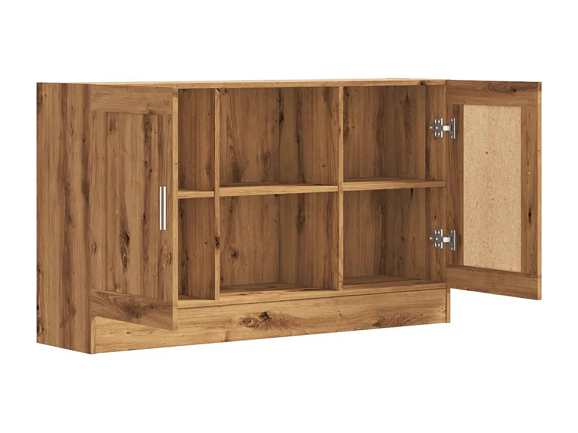 Buffet chêne artisanal 120x30,5x70 cm bois d'ingénierie