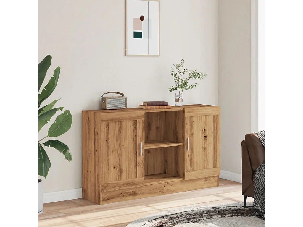 Sideboard Artisan-Eiche 120x30,5x70 cm Holzwerkstoff