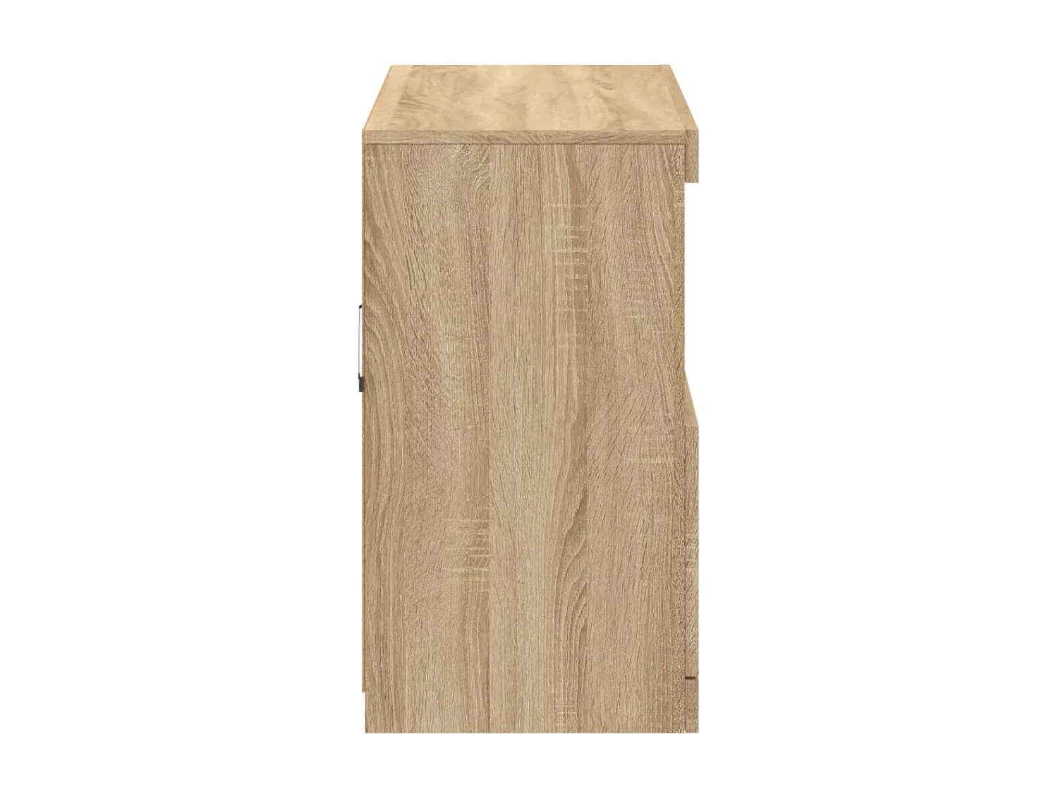 Credenza con Luci LED Rovere Sonoma 81x37x67 cm