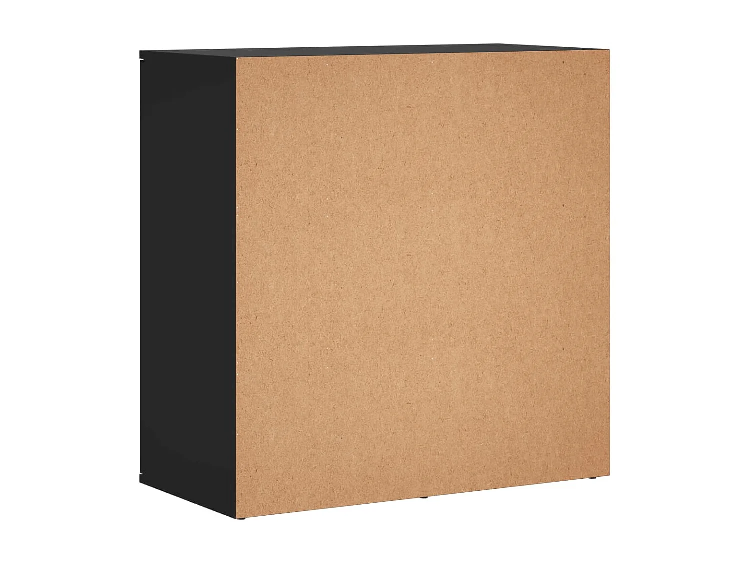 Aparador de madera de ingeniería negro 79x38x80 cm