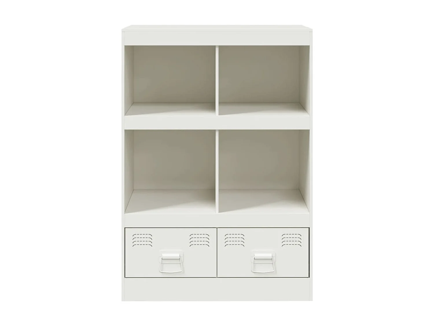 Credenza Bianca 67x39x95 cm in Acciaio