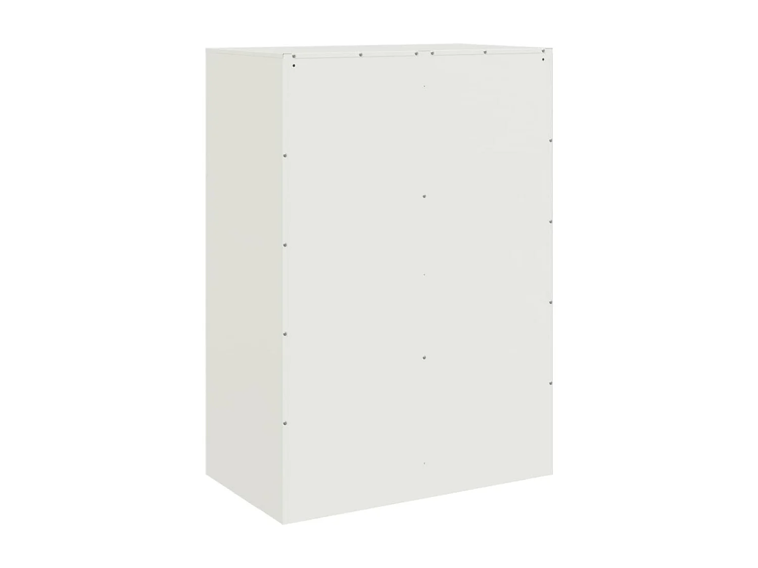 Credenza Bianca 67x39x95 cm in Acciaio