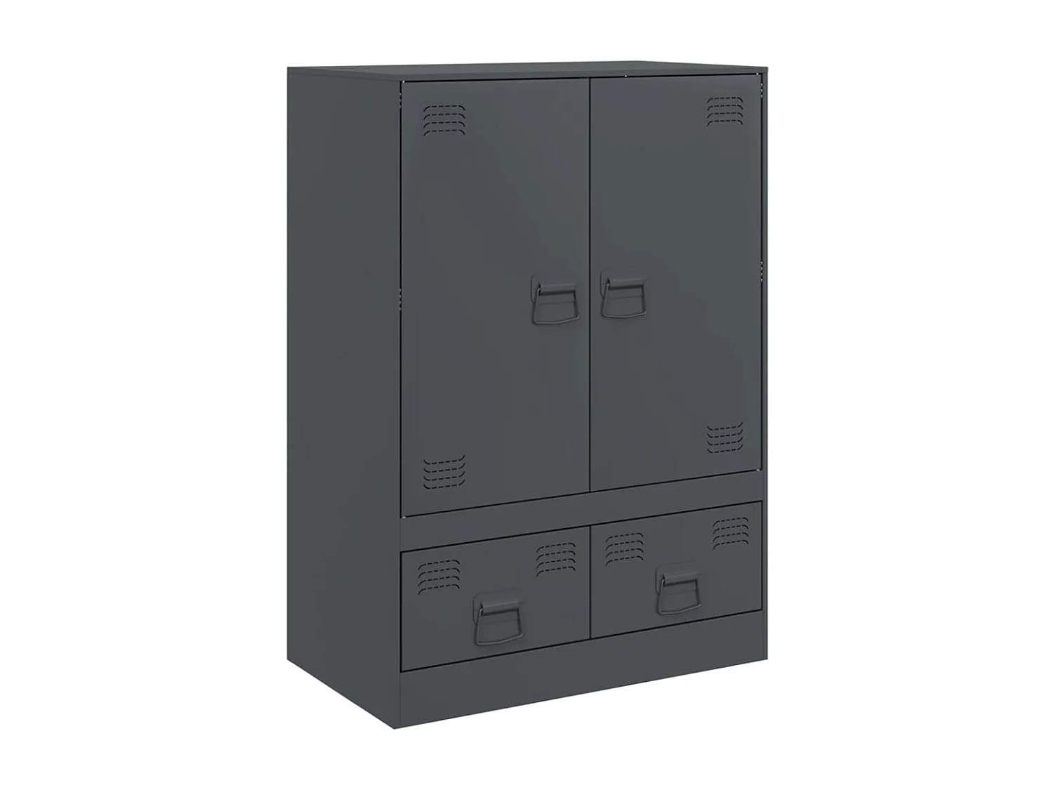 Highboard Anthrazit 67x39x95 cm Stahl