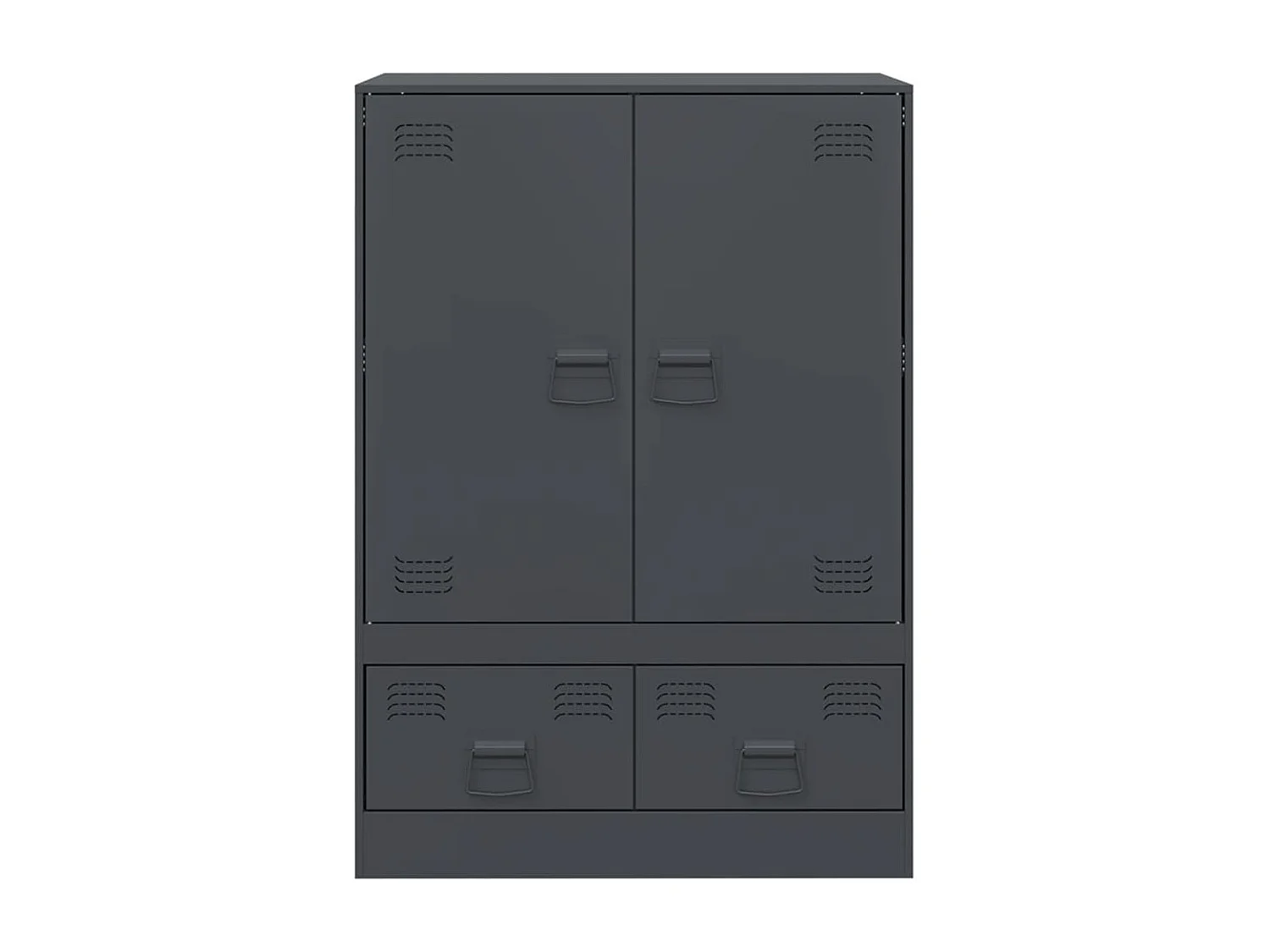 Highboard Anthrazit 67x39x95 cm Stahl