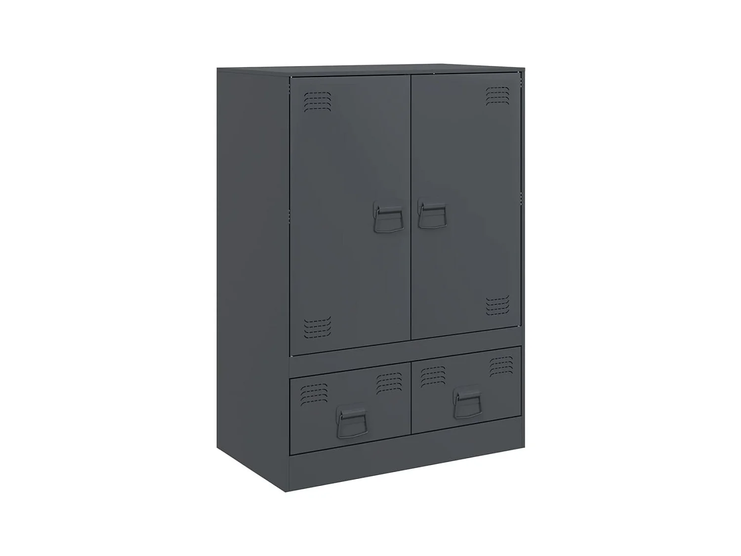 Highboard Anthrazit 67x39x95 cm Stahl