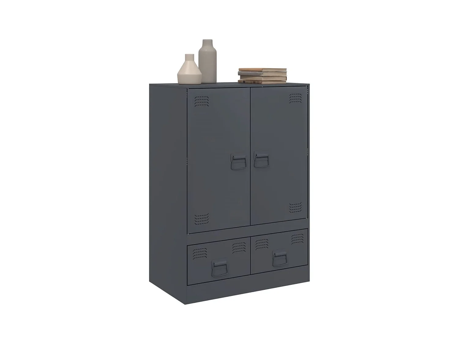 Highboard Anthrazit 67x39x95 cm Stahl