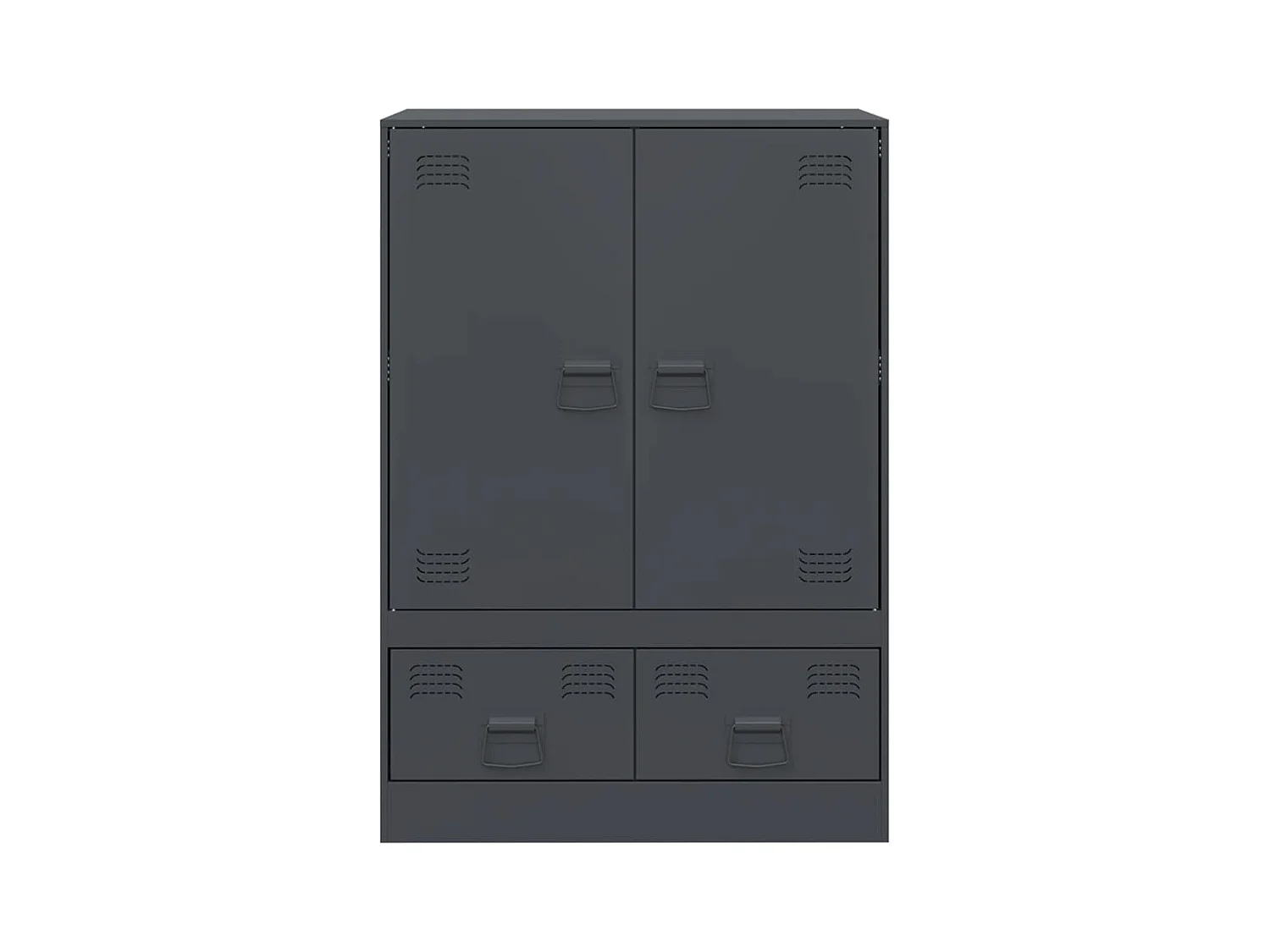 Highboard Anthrazit 67x39x95 cm Stahl