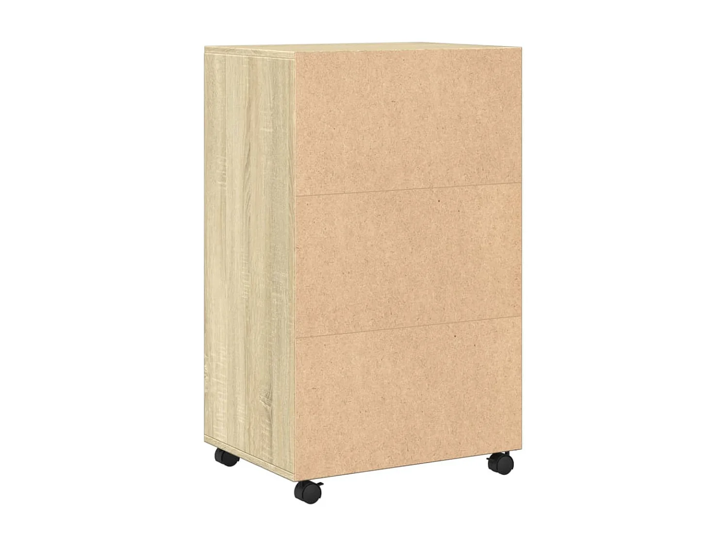 Mobiletto con Ruote Rovere Sonoma 55x40x91 cm in Truciolato