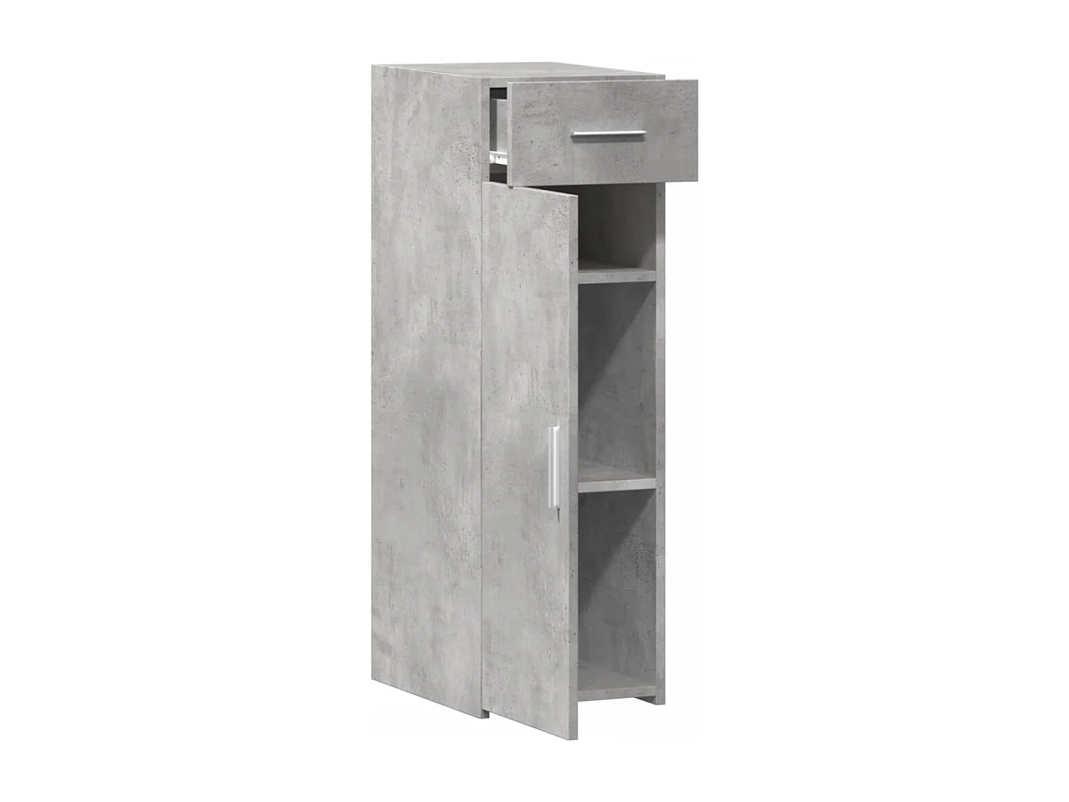 Credenza Grigio Cemento 30x42,5x93 cm in Legno Multistrato