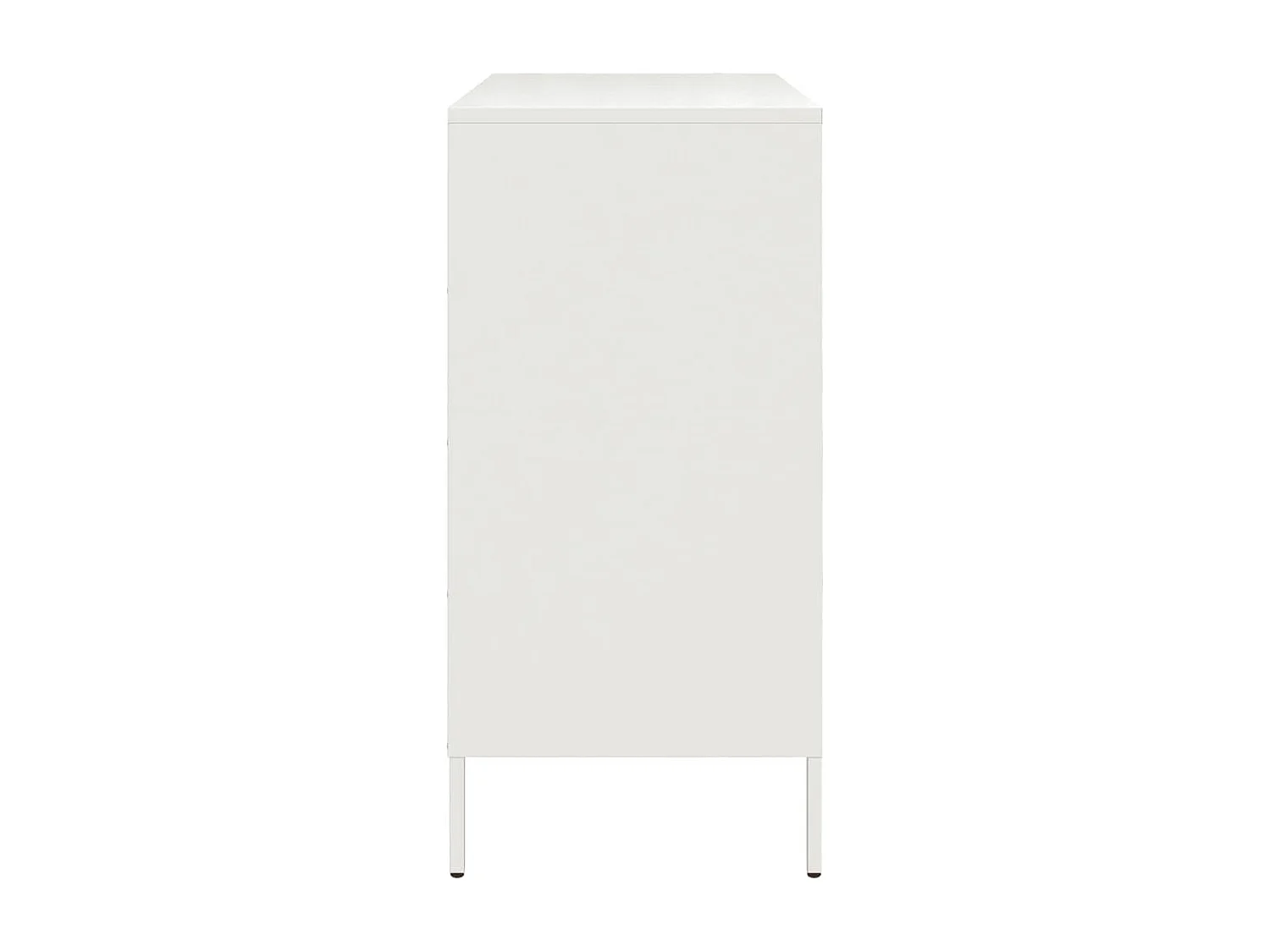 Credenza Bianca 68x39x79 cm in Acciaio