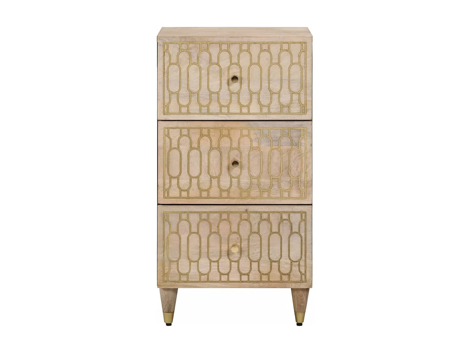 Armoire latérale 40x33x75 cm bois massif de manguier